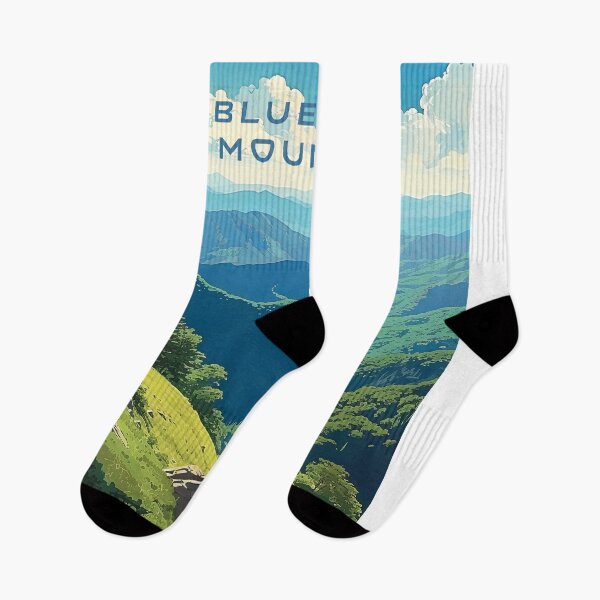 Item preview, Blue Ridge Mountains, Vintage Style Travel Poster designed and sold by MaryFiore.