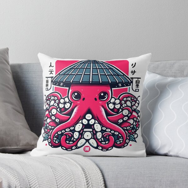 Item preview, OctoZen: A Harmonious Blend of Octopus and Japanese Pagoda Art designed and sold by Designowner.