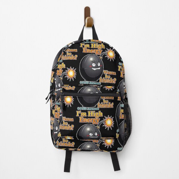 Item preview, I'm High Energy, Wanna be Friends? C-PTSD Awareness Cartoon Bomb designed and sold by Rogue Wizard.