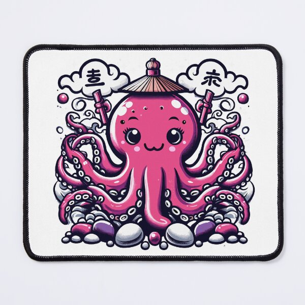 Item preview, Kawaii Octopus Samurai: A Cute Encounter with Tradition designed and sold by Designowner.
