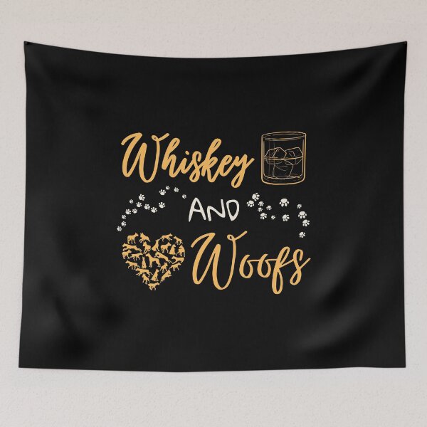 Item preview, Whiskey and woofs orange designed and sold by Weknes.