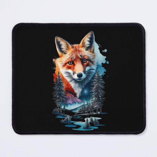 Item preview, Red fox over a landscape designed and sold by Ann Miu Deluxe.