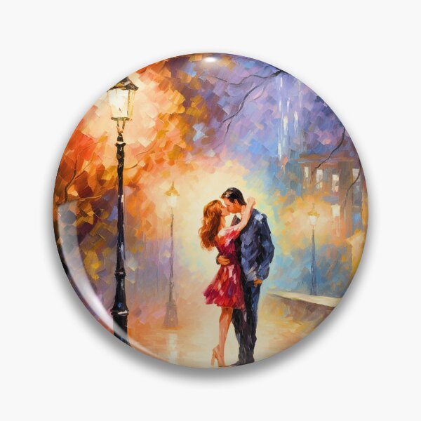 Item preview, First Kiss Oil Painting Digital Art designed and sold by acrylicartp.