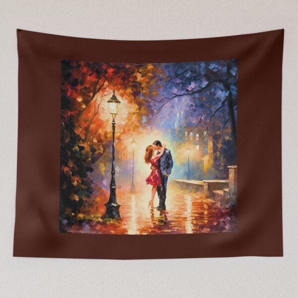 Item preview, First Kiss Oil Painting Digital Art designed and sold by acrylicartp.