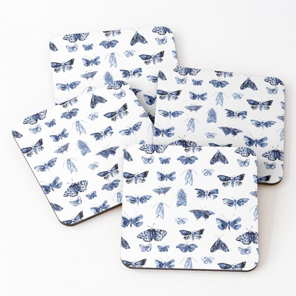 Item preview, Imogen – Midnight Blue on White designed and sold by Elizabeth Becker.