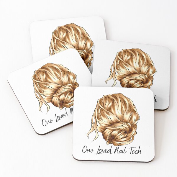 Item preview, One Loved Nail Tech Messy Bun Nail Boss Valentine designed and sold by Daoud9.