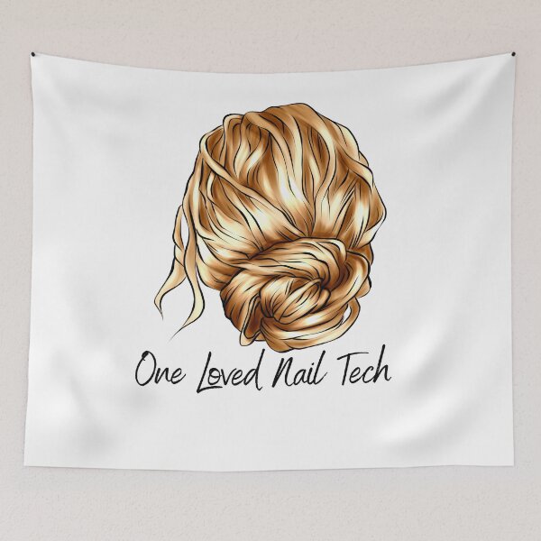 Item preview, One Loved Nail Tech Messy Bun Nail Boss Valentine designed and sold by Daoud9.