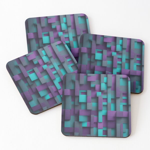 Item preview, Bauhaus Purple Blocks designed and sold by Zenvo.