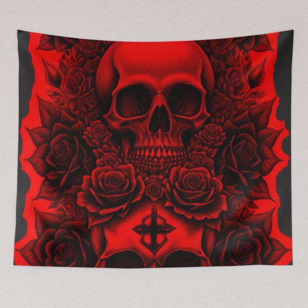 Item preview, Vintage Goth Skulls and Roses  designed and sold by TheDarkWardrobe.