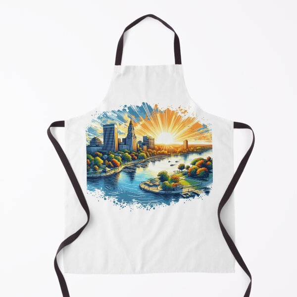 Item preview, downtown lake surrounded by parks and walkways epitomizes Buffalo's beauty designed and sold by PaintMeWorld.