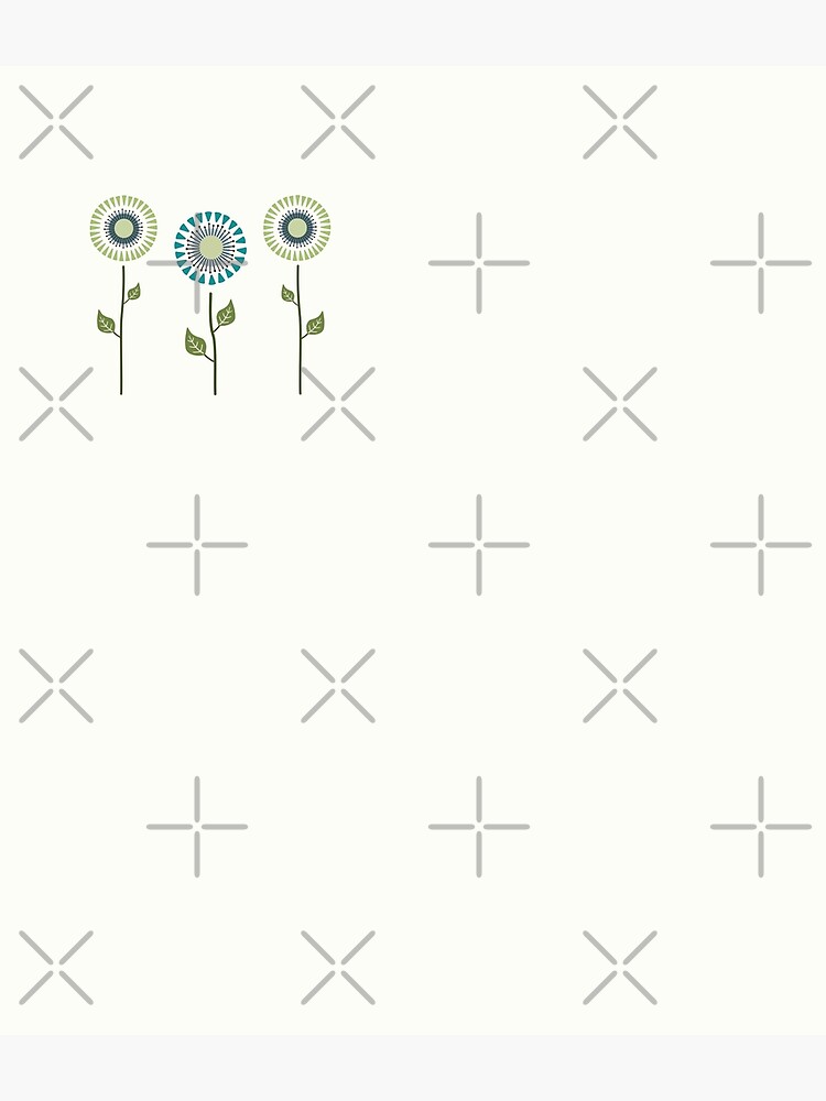 Thumbnail 3 of 3, Backpack, Mid Century Modern Flower Design designed and sold by CarlaBaremb.