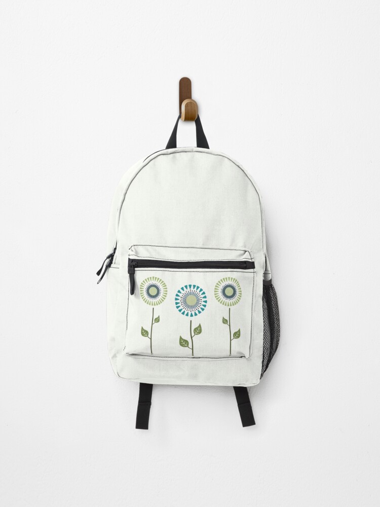 Thumbnail 1 of 3, Backpack, Mid Century Modern Flower Design designed and sold by CarlaBaremb.