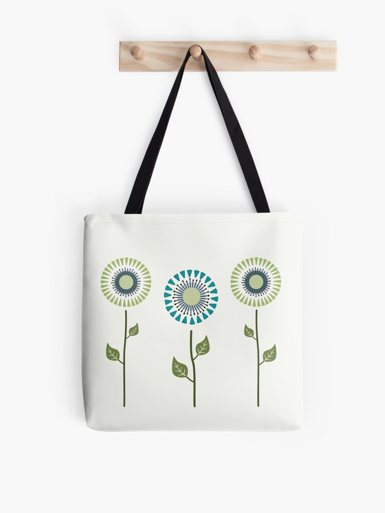 Thumbnail 1 of 2, Tote Bag, Mid Century Modern Flower Design designed and sold by CarlaBaremb.