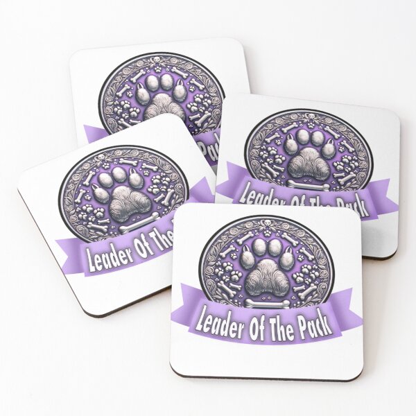 Item preview, Leader of the pack dog walking dog owner paw print badge sticker designed and sold by CritterManiaUK.