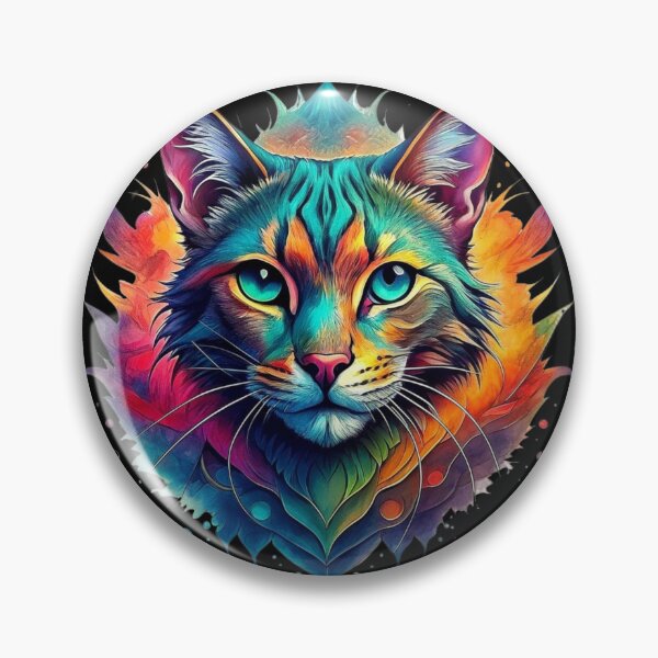 Item preview, Colorful Cute Cat Logo designed and sold by Morbaklava.