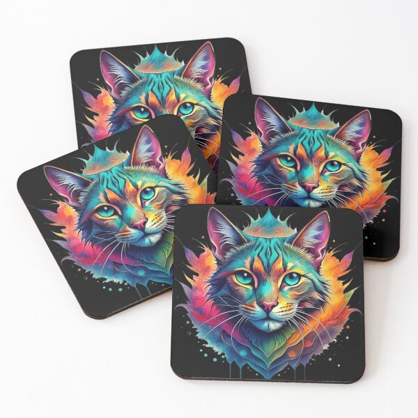 Item preview, Colorful Cute Cat Logo designed and sold by Morbaklava.