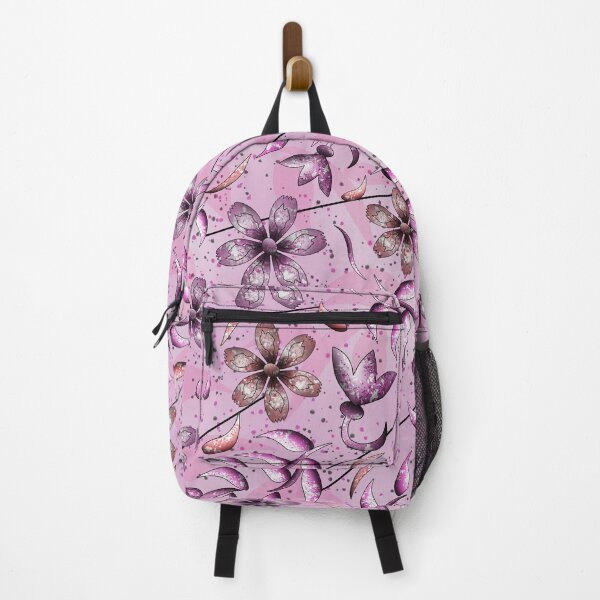 Item preview, Floral elegance: red and purple blooms on speckles designed and sold by Khaled Shaban Ali.