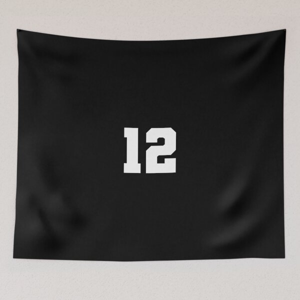 Item preview, 12, twelve, white, soccer league designed and sold by Numbers-Art.