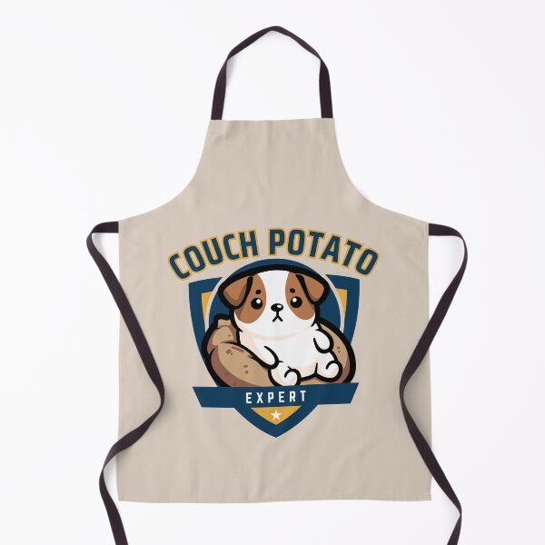 Item preview, Couch Potato Expert | Cute Dog Sitting on a Couch with Football Badge designed and sold by Kimochi-Shop.
