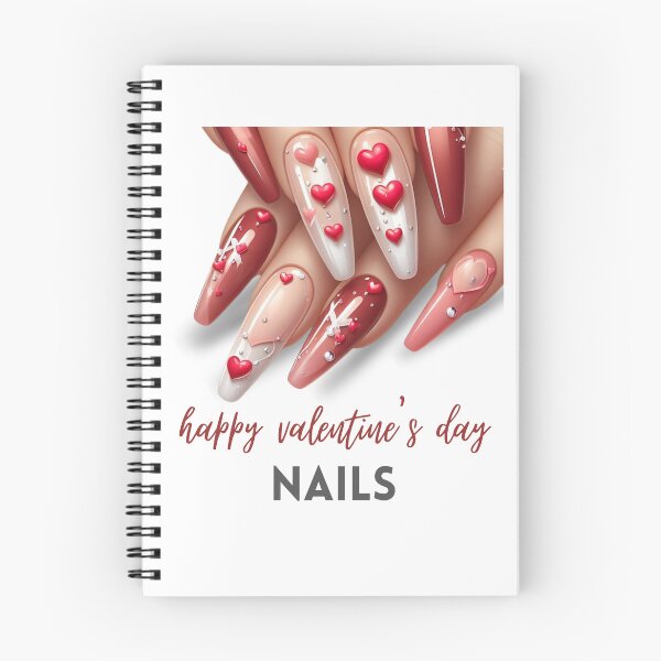 Item preview, valentines day nails, One Loved Nail Tech Messy Bun Nail Boss Valentine designed and sold by Daoud9.