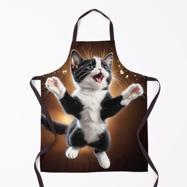 Item preview, Cute tuxedo kitten coming in for hugs  designed and sold by Lilsilverfish.