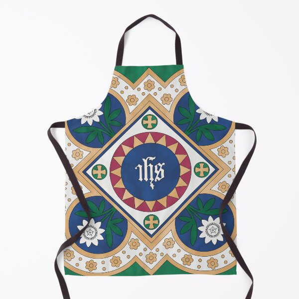 Item preview, Floral IHS Tile Reproduction designed and sold by MadeByGeeClowes.