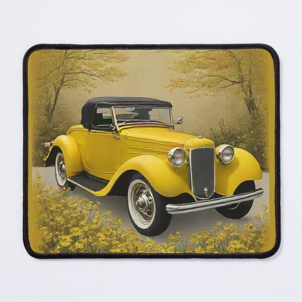 Item preview, Vintage Yellow Roadster designed and sold by GWEverything.