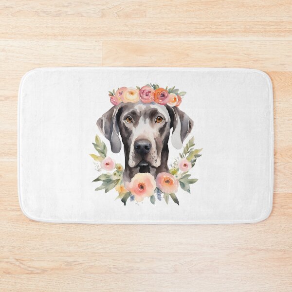 Item preview, Floral Weimaraner designed and sold by CharmStudio.