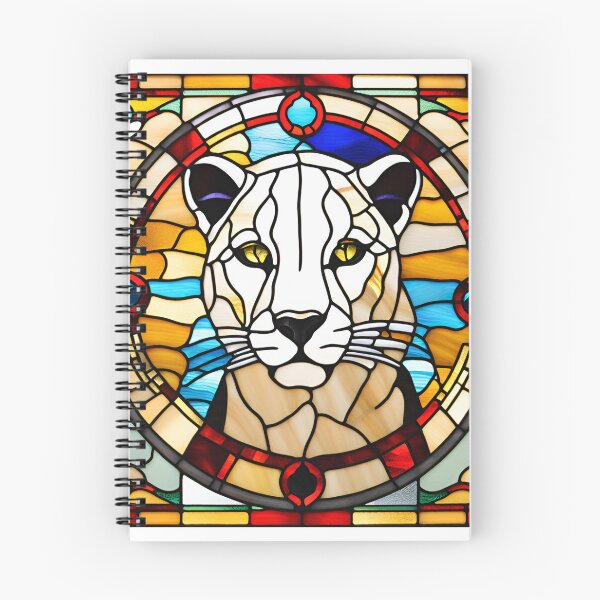 Item preview, Animal portraits in stained glass - Panther 11 designed and sold by Visual Arts Sławomir Grzanek.