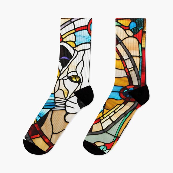 Item preview, Animal portraits in stained glass - Panther 11 designed and sold by Visual Arts Sławomir Grzanek.
