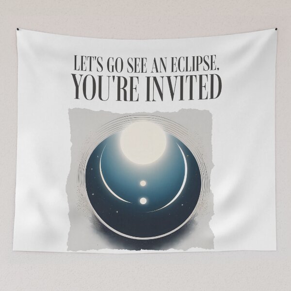 Item preview, Celestial Digital Art: Eclipse and its Brushstrokes of Galaxies designed and sold by Artedig.