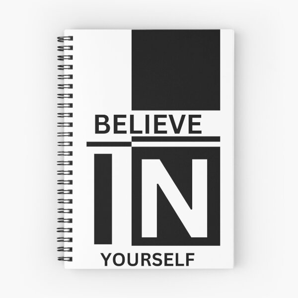 Item preview, Motivational "Believe In Yourself" Quote designed and sold by InspireeWear.