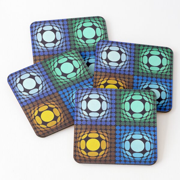 Item preview, Original Paintings by Victor Vasarely, 1906-1997, France, Op Art designed and sold by Bob-Studio.