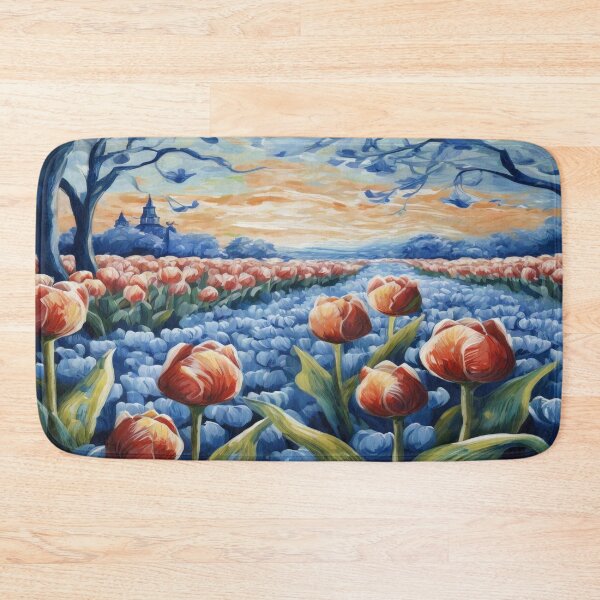 Item preview, Blue Delft Art Style Tulip Field designed and sold by DutchView22.
