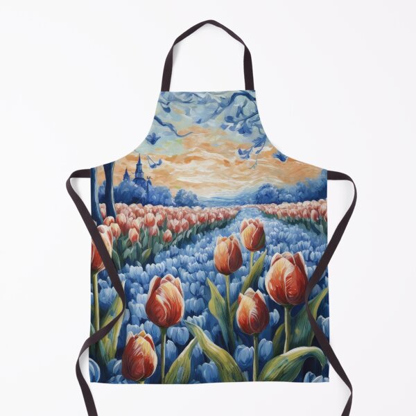 Item preview, Blue Delft Art Style Tulip Field designed and sold by DutchView22.