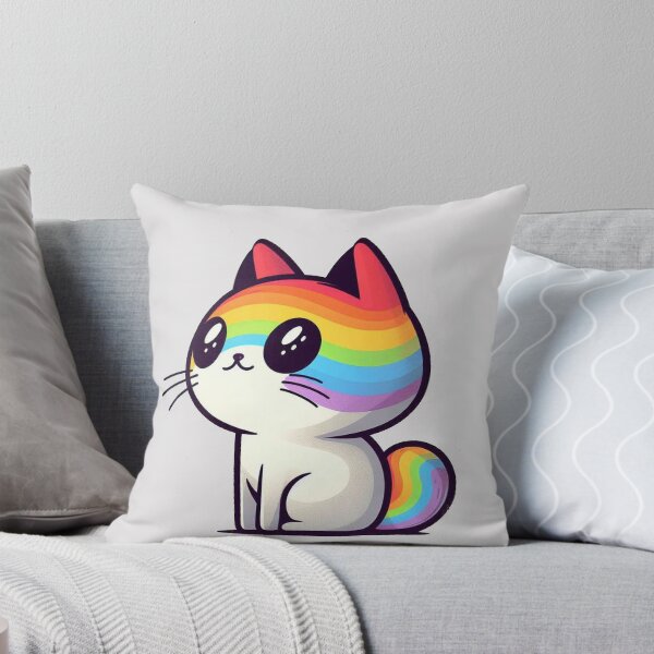 Item preview, Cartoon Rainbow Kitten designed and sold by Vkinsify.