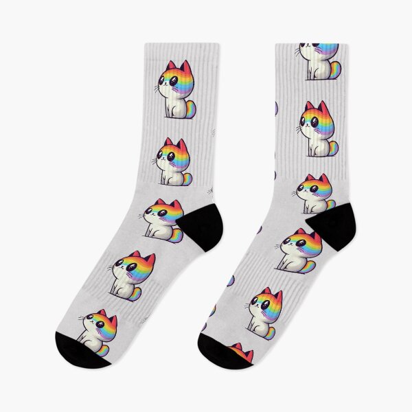 Item preview, Cartoon Rainbow Kitten designed and sold by Vkinsify.