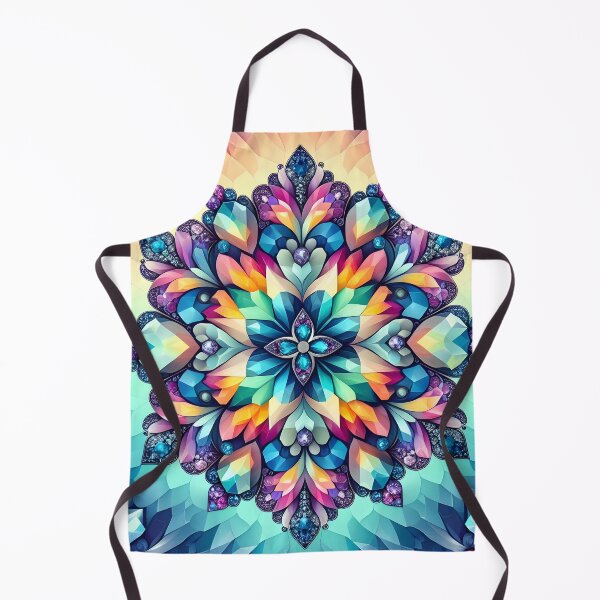 Item preview, Maximalist CGI bright crystal pattern version 2 designed and sold by Inkstorm-London.