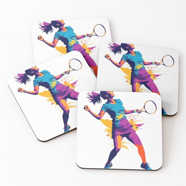Item preview, Voegele in her iconic tennis pose designed and sold by 4uoffers.