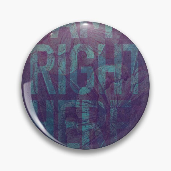 Item preview, I am right here - botanical typographic blue purple design designed and sold by Sarah Rosie Studios.