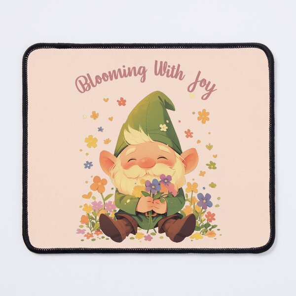 Item preview, Spring Gnome Blossom, Blooming With Joy (Brown Text) designed and sold by Frezcola.