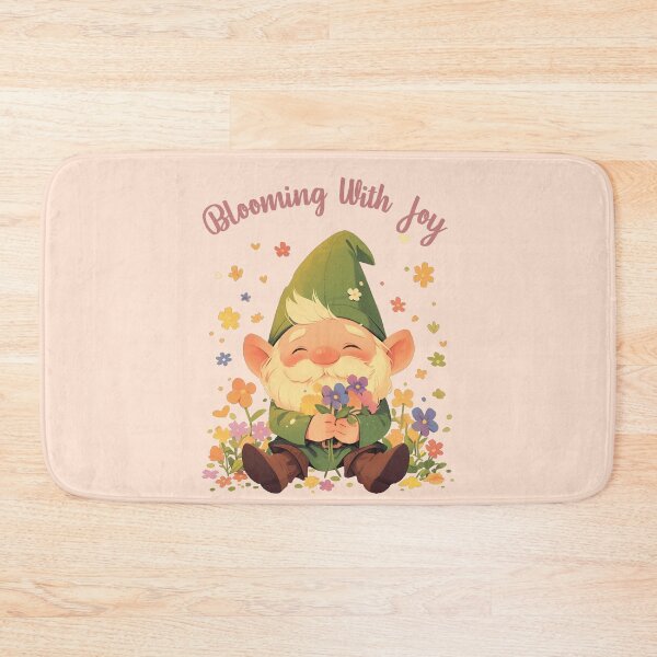 Item preview, Spring Gnome Blossom, Blooming With Joy (Brown Text) designed and sold by Frezcola.
