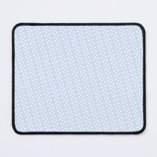 Item preview, White Geometric Triangles Squares Rhombus Blue Infinity Pattern designed and sold by Alchemy-A-La-G.