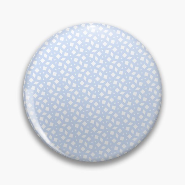 Item preview, White Geometric Triangles Squares Rhombus Blue Infinity Pattern designed and sold by Alchemy-A-La-G.