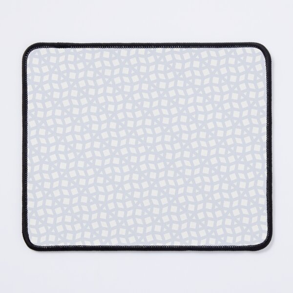 Item preview, White Geometric Triangles Squares Rhombus Grey Infinity Pattern designed and sold by Alchemy-A-La-G.