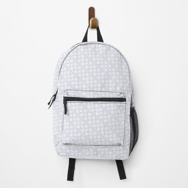 Item preview, White Geometric Triangles Squares Rhombus Grey Infinity Pattern designed and sold by Alchemy-A-La-G.