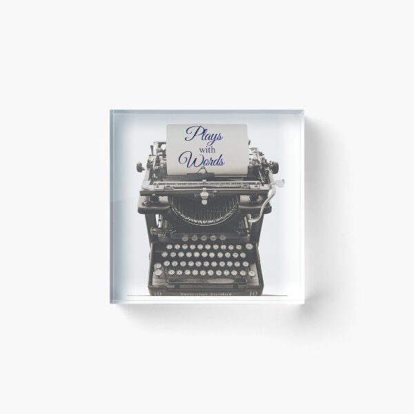 Item preview, Plays With Words Antique Typewriter for Writers, Wordsmiths, Authors designed and sold by Kathy Gerstorff.