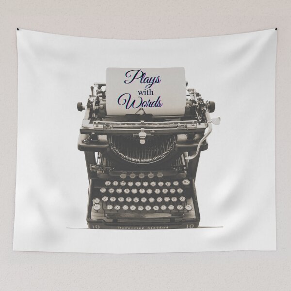 Item preview, Plays With Words Antique Typewriter for Writers, Wordsmiths, Authors designed and sold by Kathy Gerstorff.