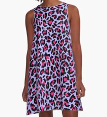 Neonpard A-Linien Kleid