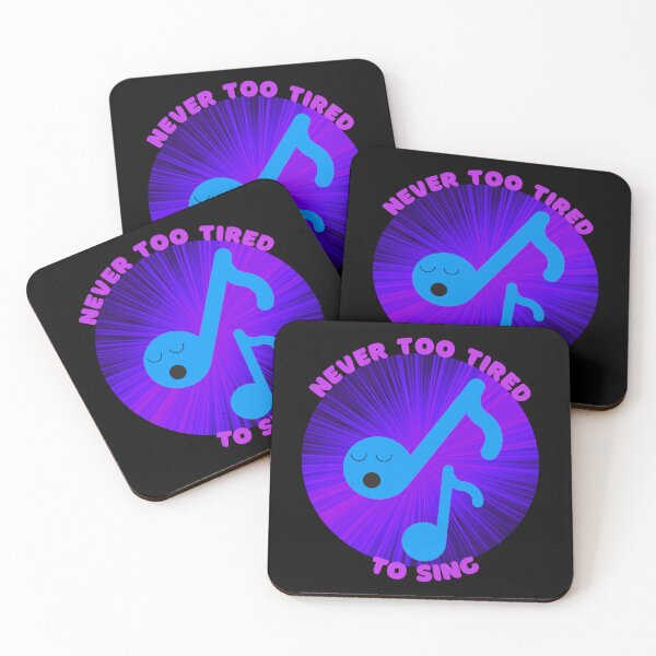 Item preview, Never Too Tired To Sing - Black Background Design designed and sold by TGAL2.